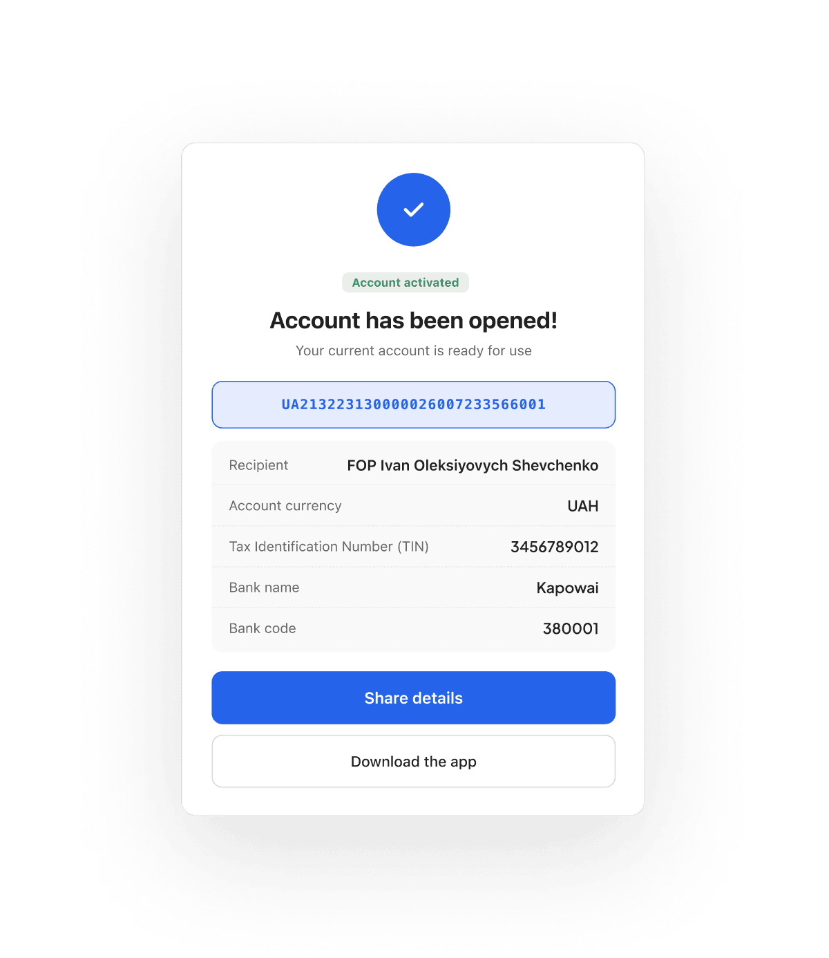 Business Onboarding